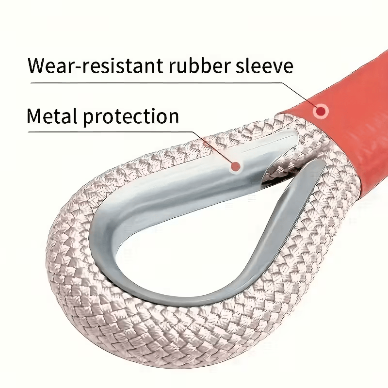 Heavy Duty Recovery Tow Rope Up to 44000 LBS Break Strength – Emergency Towing Strap with 2 D-Ring Shackles, Reflective Safety Flag & Storage Bag for Truck Jeep SUV ATV UTV Boat Off-Road Recovery