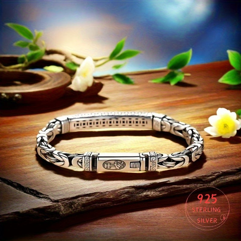 S925 Sterling Silver Modern Light Luxury Bracelet for Women – Minimalist Elegant Hypoallergenic Silver Chain Bracelet for Daily Wear Celebrations Valentine's Day Anniversary Gift