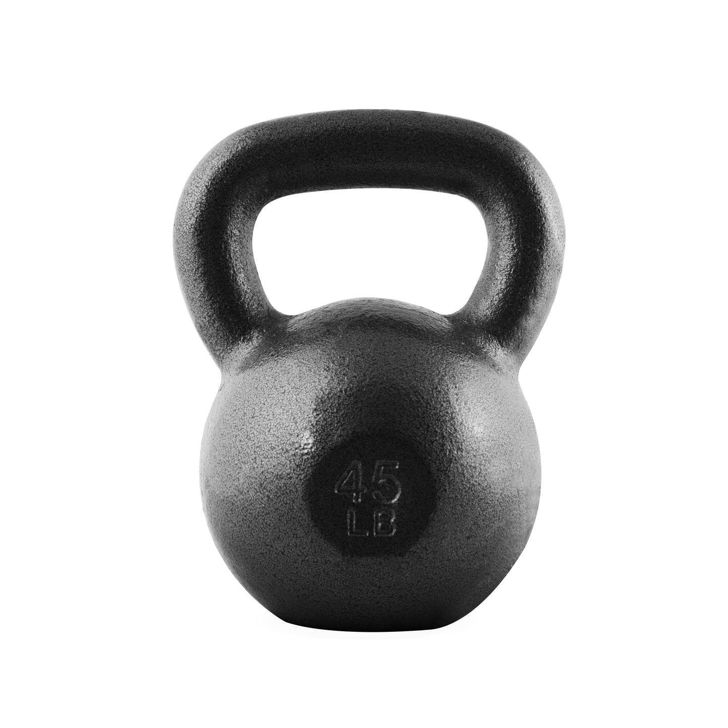 Cast Iron Kettlebell Hammerstone Painted – Flat Bottom, Wide No-Slip Grip, Home & Gym Strength Training, Full Body Workout & CrossFit, 10-50 LB Weight Options for Men & Women