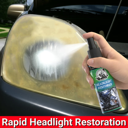 Headlight Restoration Kit Complete Care Solution – Removes Oxidation, Yellowing & Discoloration, Restores Clarity & Gloss, UV Protective Coating for Cars Trucks SUVs – DIY Headlight Lens Repair Set