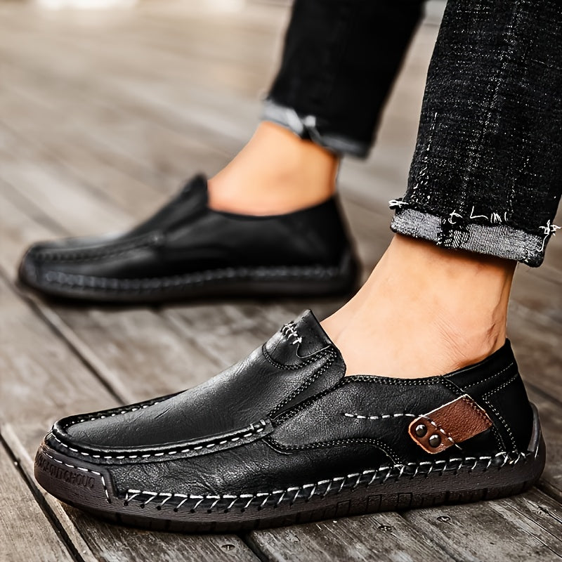 Men's Slip-On Loafers – Lightweight Breathable Casual Shoes for Driving Walking Daily Wear, Comfortable Non-Slip Sole, Easy On Off Design, Perfect for Men Who Value Style & Comfort