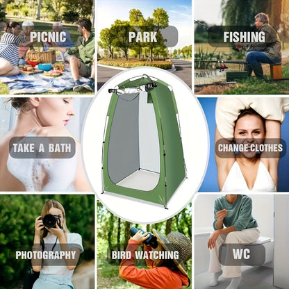 Portable Pop-Up Camping Shower Tent Privacy Shelter – Lightweight Waterproof Changing Room, Outdoor Toilet Tent for Camping, Hiking, Beach & Backpacking, Quick Setup Privacy Pod