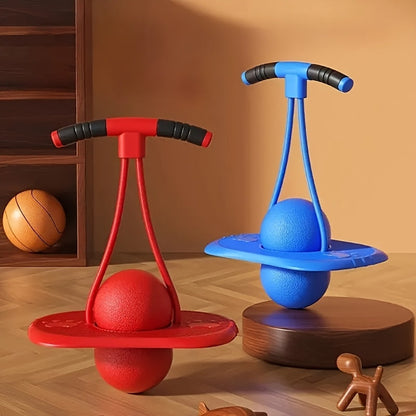 Bounce Ball with Handle for Kids & Adults – Anti-Burst Fitness Hopper Ball, High-Elasticity Jumping Ball, Indoor Outdoor Exercise & Fun, No Battery Needed, Great Gift Idea