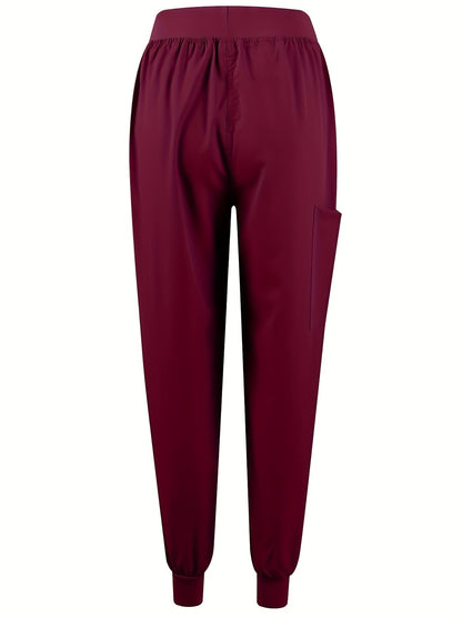 Unisex Medical Scrubs Set – Breathable Quick-Dry V-Neck Top & Drawstring Jogger Pants, Nursing Uniform for Women & Men, 7 Colors, Sizes S-XXL, Ideal for Hospitals, Dental Clinics & Veterinary Work
