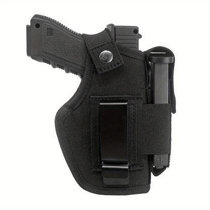 2-Pack IWB OWB Gun Holsters Universal Concealed Carry Waistband Holster for Glock, S&W, Springfield, Ruger & Most Pistols – Inside Outside Waistband, Adjustable Retention, Right Hand Draw, Black