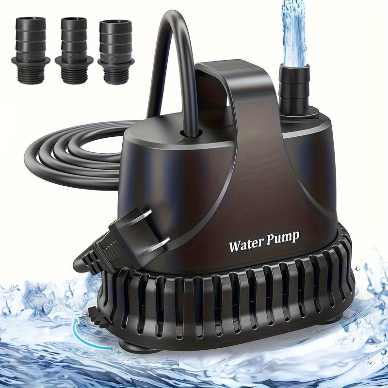 800GPH Submersible Water Pump 40W Fountain Pump with 7Ft Power Cord and Filter Bag for Aquarium Fish Tank Pond Waterfall Hydroponics Water Table Sump Pump