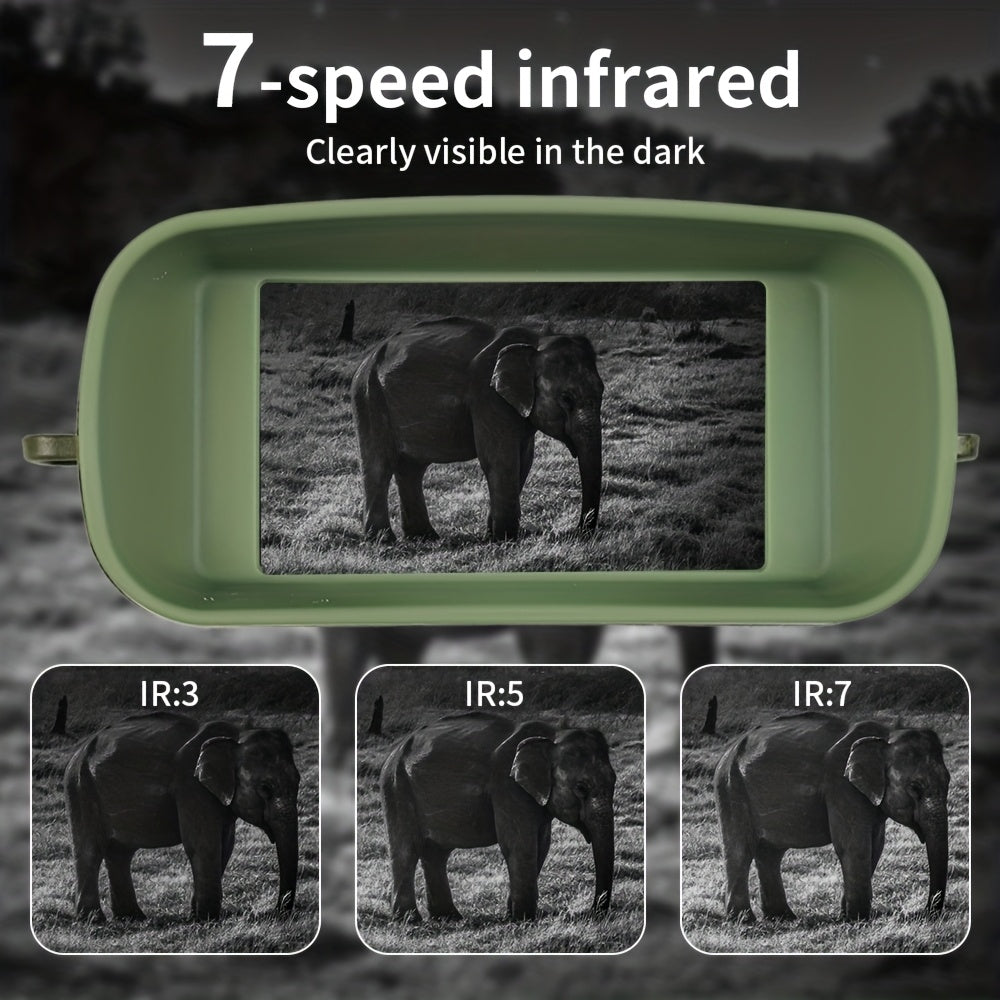 Night Vision Goggles 2.5K HD Binoculars – 3-Inch HD Screen, 6X Digital Zoom, 7-Speed Infrared Light, 2000mAh Battery, Video & Photo for Hunting, Wildlife Observation & Outdoor Night Use