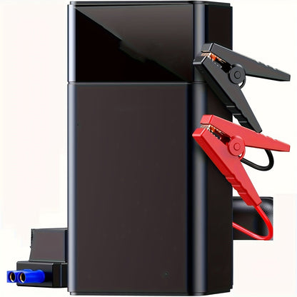 Portable Car Jump Starter Kit 12V Multi-Function Battery Booster LED Flashlight SOS Rescue Light Air Pump for Cars Trucks SUVs Emergency Roadside Power