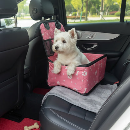 Car Dog Seat Mat Front Passenger Seat Scratch Dirt Resistant Polyester Pet Travel Seat Cover Protector All Dog Sizes Grey Black Pink White Car Interior Protection
