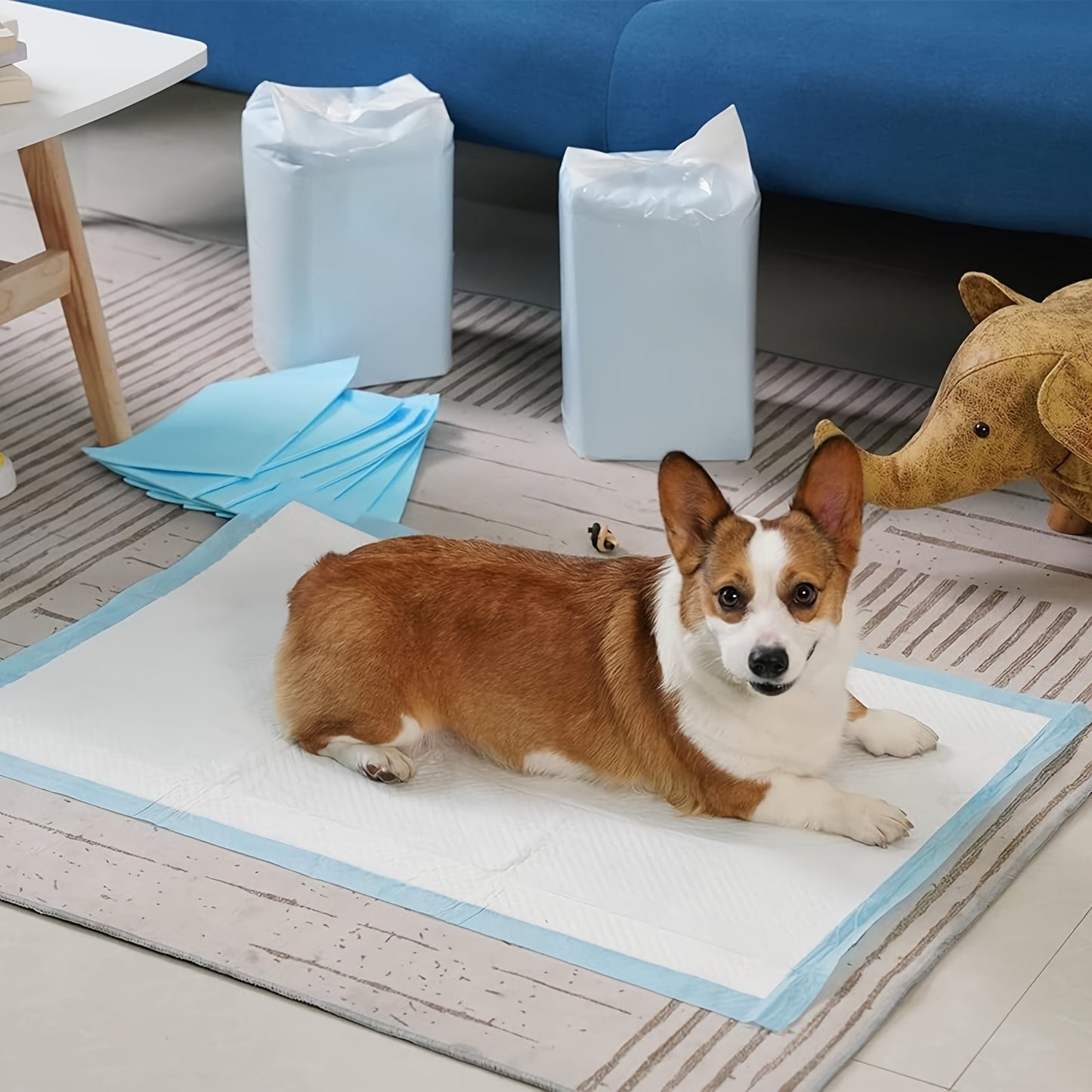 Super Absorbent Dog Pee Pads 23.6x23.6 Inch for Puppy Training & Indoor Pet Toilet Use – Leak-Proof Odor-Control Training Pads, 50 / 100 / 200 / 400 Count Bulk Value Packs