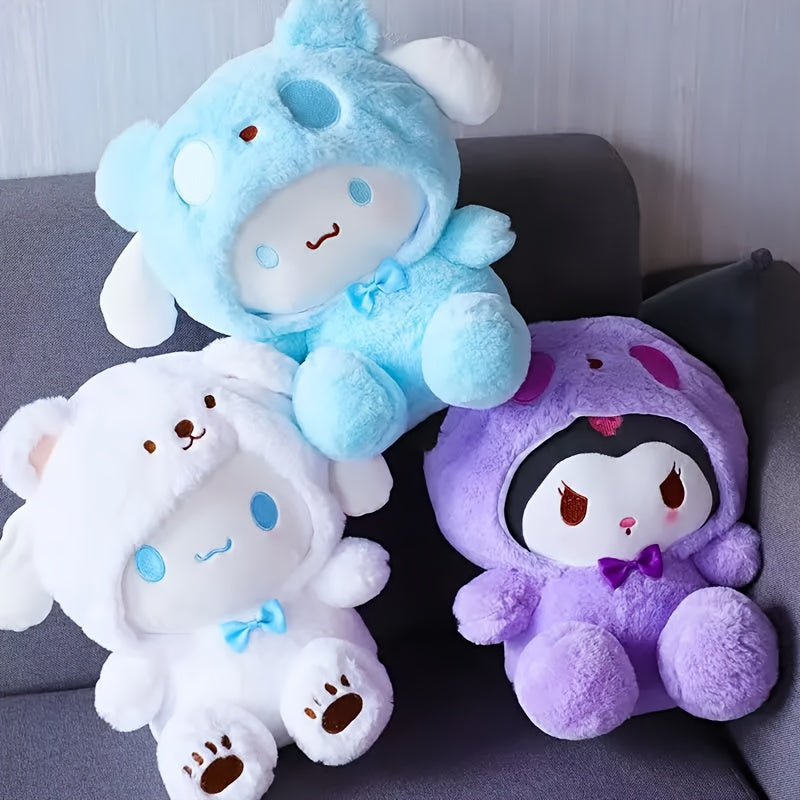 Sanrio Licensed Kuromi Plush Toy – Kawaii Stuffed Animal for Kids & Adults, Soft Cinnamoroll Yugui Dog Plushie, No Battery Required, Perfect Birthday & Holiday Gift, Universal Cute Plush Doll