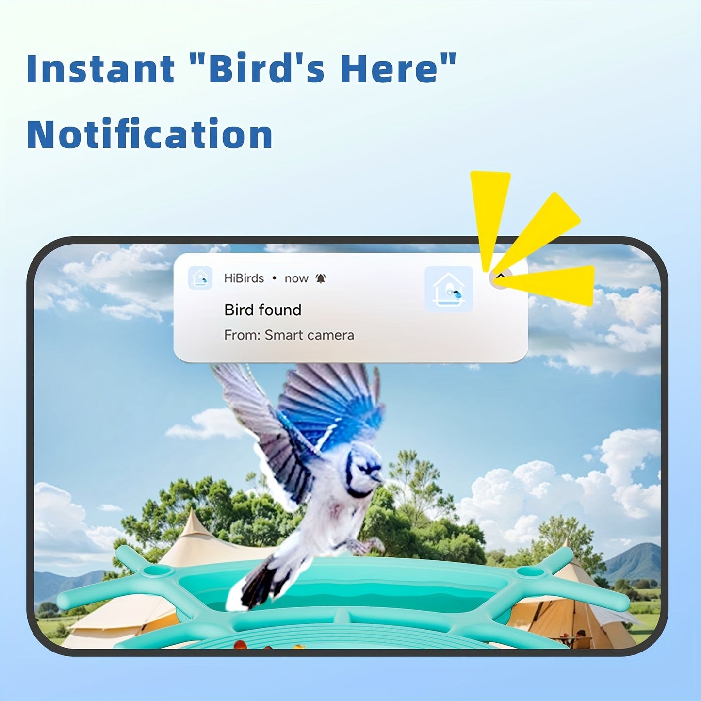 AI Smart Bird Feeder with Camera Solar Powered – 4MP 2K HD, Bird Species Identification, Motion Detection, Squirrel-Proof, IP66 Weatherproof, App Remote Monitoring, Gift for Bird Lovers