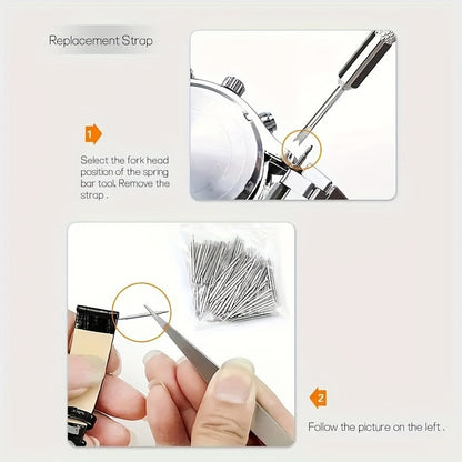 168pcs Watch Repair Tool Kit for Watchmakers – Complete Professional Toolkit with Case Opener, Spring Bar Tool, Pin Remover & Clock Repair Accessories, Perfect Gift for Watch Enthusiasts