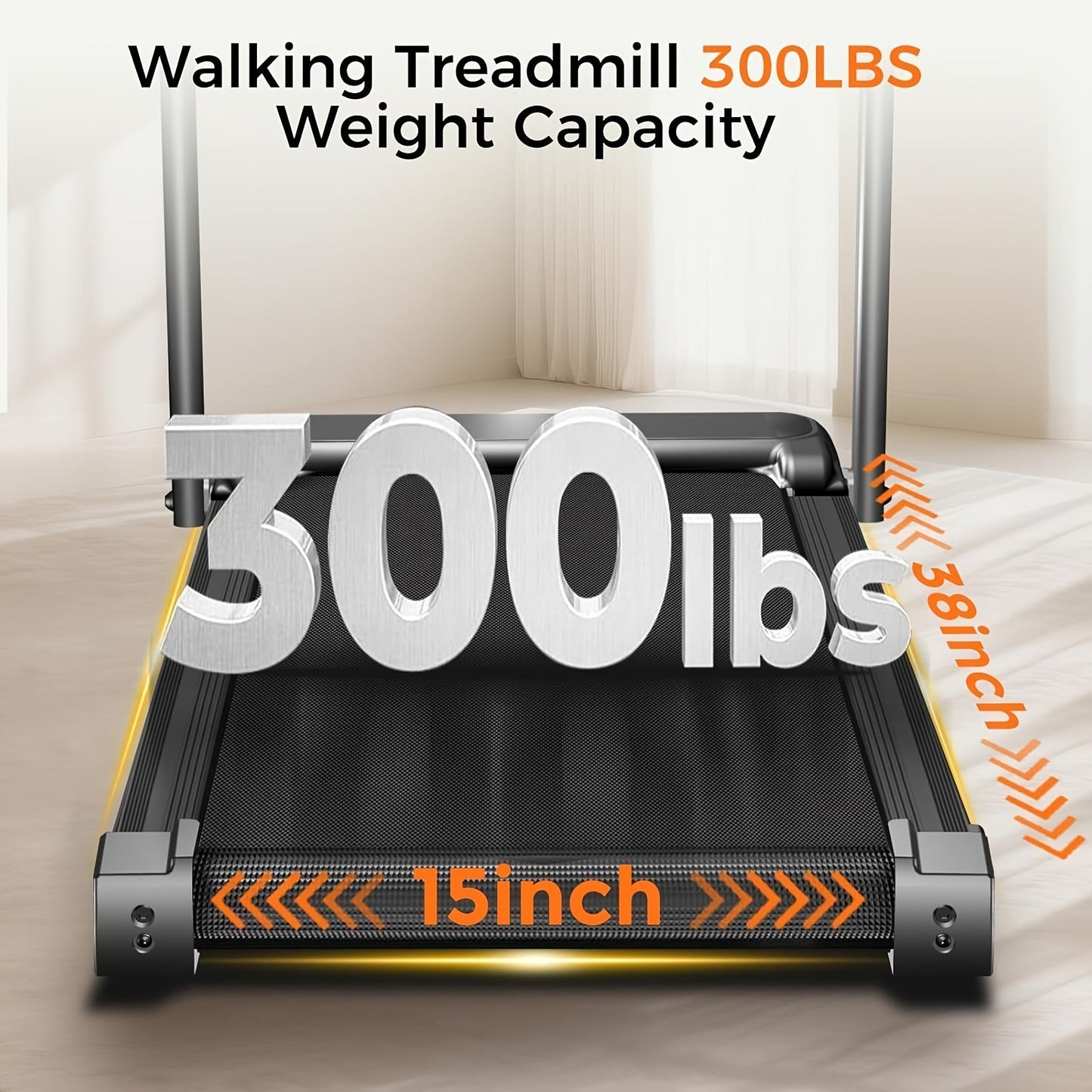 3-in-1 Foldable Treadmill with 14% Incline – Portable Home Treadmill with Handle, 300 LBS Capacity, 3.0HP Quiet Motor, Walk Jog Run Modes, Compact Walking Pad for Home Gym