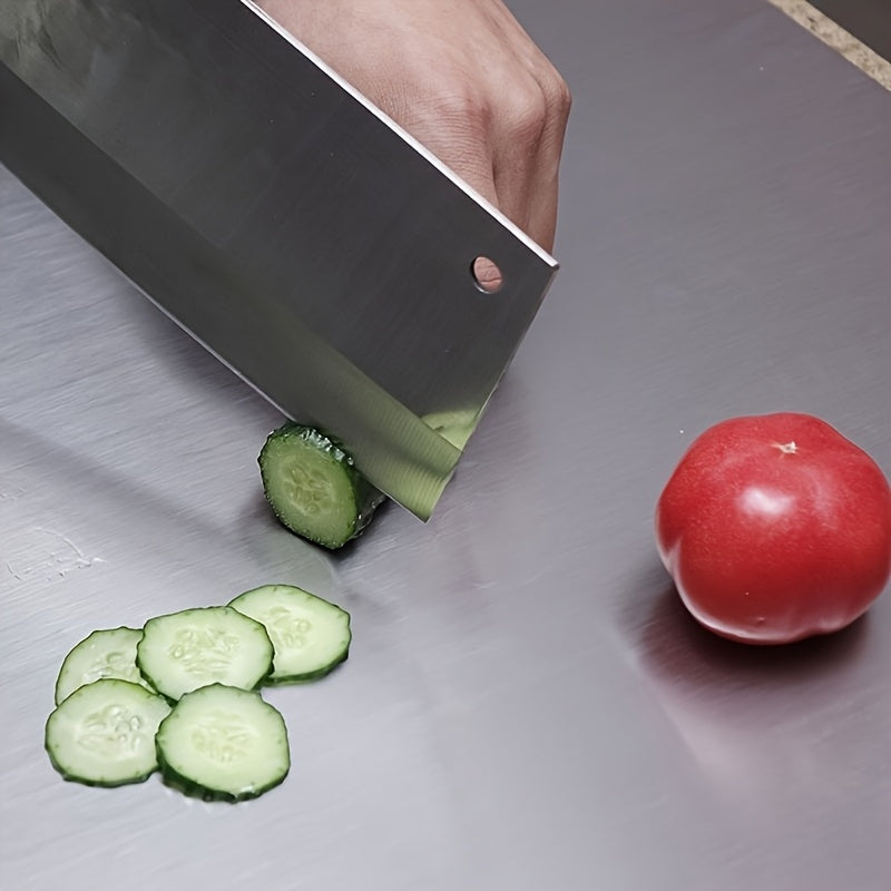 304 Stainless Steel Cutting Board – Rust-Proof Butcher Block Kitchen Prep Board, Easy to Clean, Available in 3 Sizes (15.75”×11.81”, 19.69”×15.75”, 23.62”×15.75”)