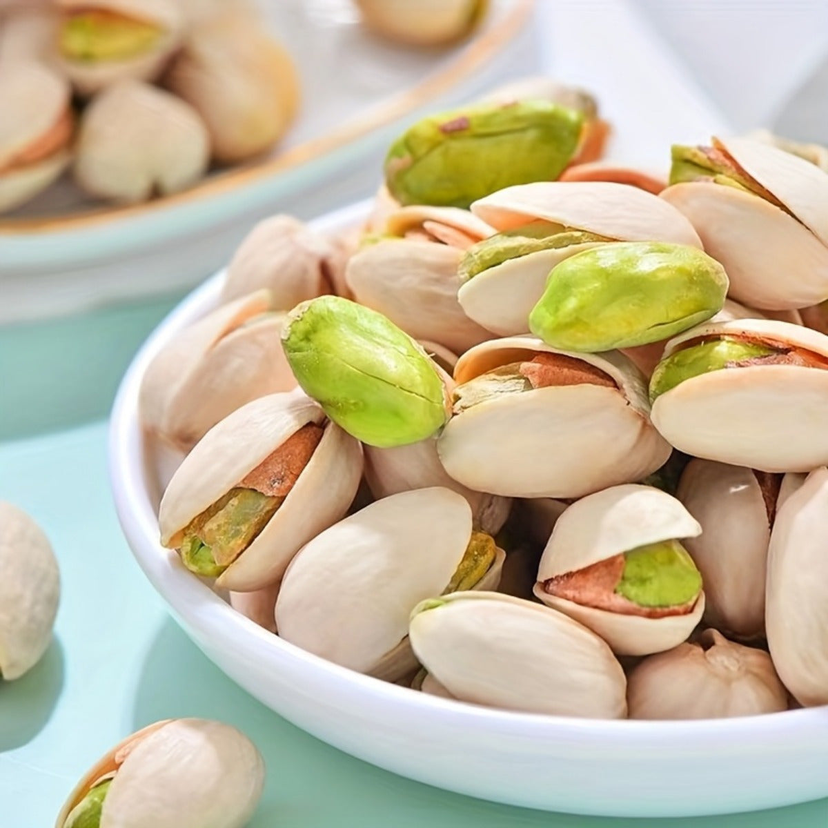 Natural Shell-On Pistachios Individually Wrapped Snack Bags 3 Pack x 5.3oz Ready-to-Eat Protein Snack Gluten-Free Vegan