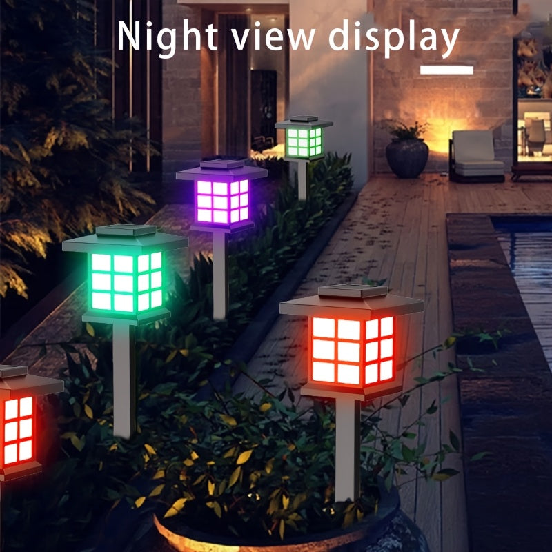 Solar Outdoor Garden Lights 6/12/24 Pack IP44 Waterproof | Warm White Colorful LED Landscape Pathway Lights for Yard Courtyard Patio Holiday Decoration – Auto On/Off