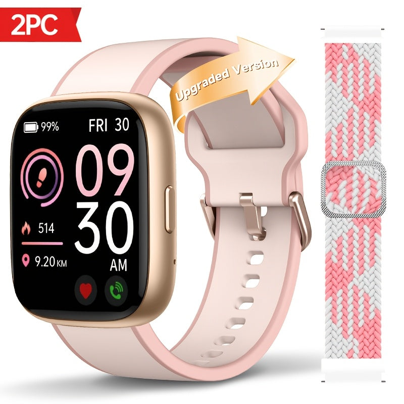Smart Watch for Men & Women with Wireless Calling & Built-in Alexa – 1.83" HD Touch Screen, 100+ Sports Modes, Heart Rate Monitor, Waterproof Fitness Tracker, Compatible with iPhone & Android