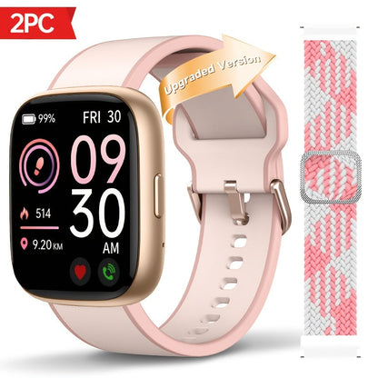 Smart Watch for Men & Women with Wireless Calling & Built-in Alexa – 1.83" HD Touch Screen, 100+ Sports Modes, Heart Rate Monitor, Waterproof Fitness Tracker, Compatible with iPhone & Android