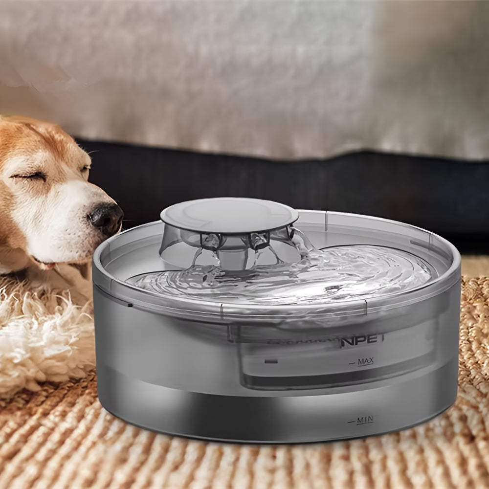 Automatic Dog Water Fountain 1.3 Gallon Large Capacity Pet Water Dispenser with Splatter Guard Cleaning Kit Low Voltage USB for Dogs Cats Multiple Pets
