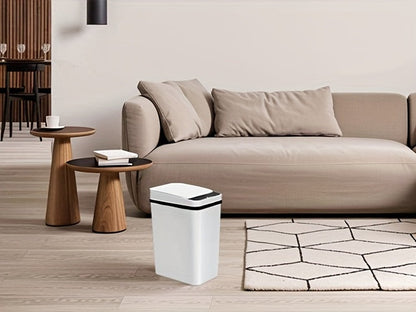 Automatic Touchless Trash Can 2-Pack – 2.8 Gallon Motion Sensor Garbage Can with Lid, Slim Smart Trash Bin for Bathroom, Bedroom, Office & Living Room