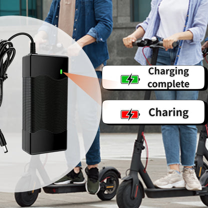 42V 2A Fast Charger Compatible with Gotrax GXL V2 S2 Electric Scooter, 36V Lithium Battery Charger for Hoverboard Self-Balancing Scooter, LED Indicator Safe Charging Power Adapter – Not for Lead-Acid