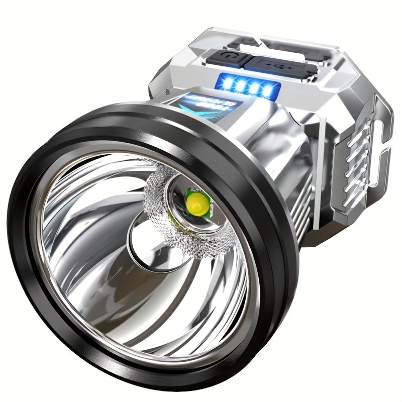 LED Rechargeable Headlamp T998 Ultra Bright Long Range – IP65 Waterproof, Large Reflector, Extended Battery Life, Head Mounted Flashlight for Night Fishing, Camping, Hiking & Emergency Use