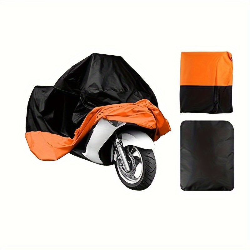 XXXL Waterproof Motorcycle Cover Universal Fit - Heavy Duty All-Weather Protection for Harley Road King, Electra Glide, Street Glide, Honda Goldwing, Yamaha Royal Star & Touring Bikes, 116x43x55 Inch