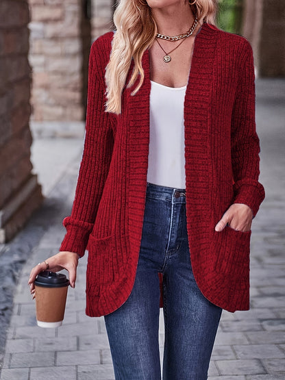 Women's Loose Casual Long Sleeve Blouse Solid Color Pocket Thread Splicing Relaxed Fit Top 10 Colors S-XXL Everyday Wear