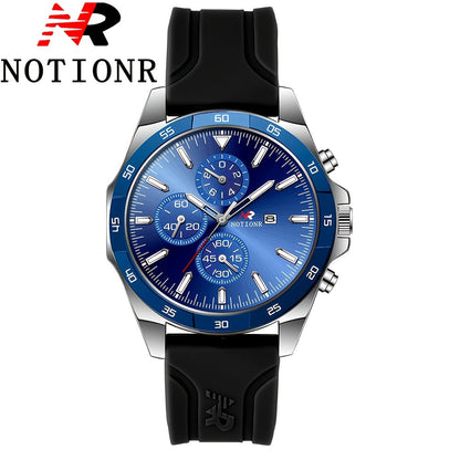 Men's Casual Quartz Watch Silicone Strap Date Display Sporty Analog Wristwatch – 11 Colors, Lightweight Fashion Watch for Men, Perfect Gift for Him Birthday Christmas Thanksgiving