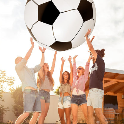 Giant Inflatable Soccer Ball 40 Inch - Extra Large Outdoor Toy for Pool Parties, Backyard Games, Beach & Playground, Reusable Party Decoration Ball for Kids & Adults