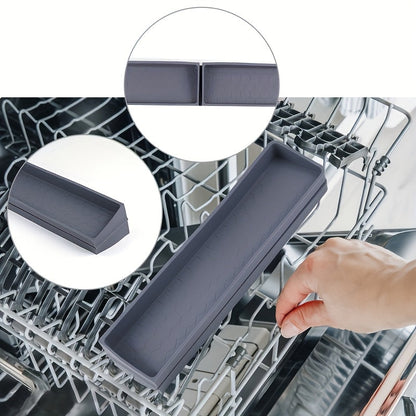 30-Inch Silicone Stove Organizer with Ultra-Strong Suction Base – Heat-Resistant Spice & Utensil Rack for Kitchen Countertop, Gas & Electric Stoves, RV, Small Kitchens – Dishwasher Safe Space Saver