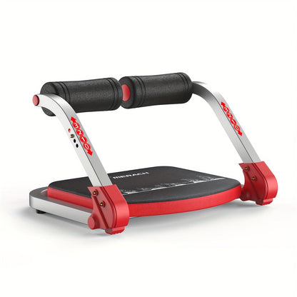 Multifunctional Ab Trainer Machine for Home Gym – Core Strength, Waist Slimming & Belly Fat Workout Equipment for Men & Women – Red & Blue