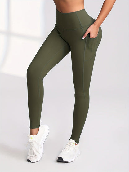 6 Pack Women's High Waist Leggings with Pockets Buttery Soft Tummy Control Yoga Pants Multicolor Sets S-XXL Activewear