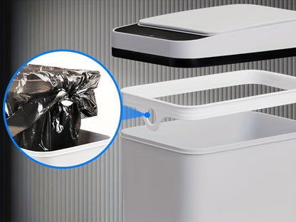 Automatic Touchless Trash Can 2-Pack – 2.8 Gallon Motion Sensor Garbage Can with Lid, Slim Smart Trash Bin for Bathroom, Bedroom, Office & Living Room