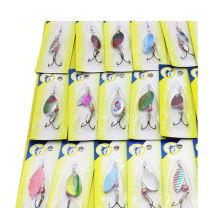 30pcs Metal Spinnerbait Fishing Lures for Bass, Trout, Pike & Salmon – Assorted Vibrant Colors with Sturdy Metal Hooks for Freshwater & Saltwater Outdoor Fishing Tackle Set