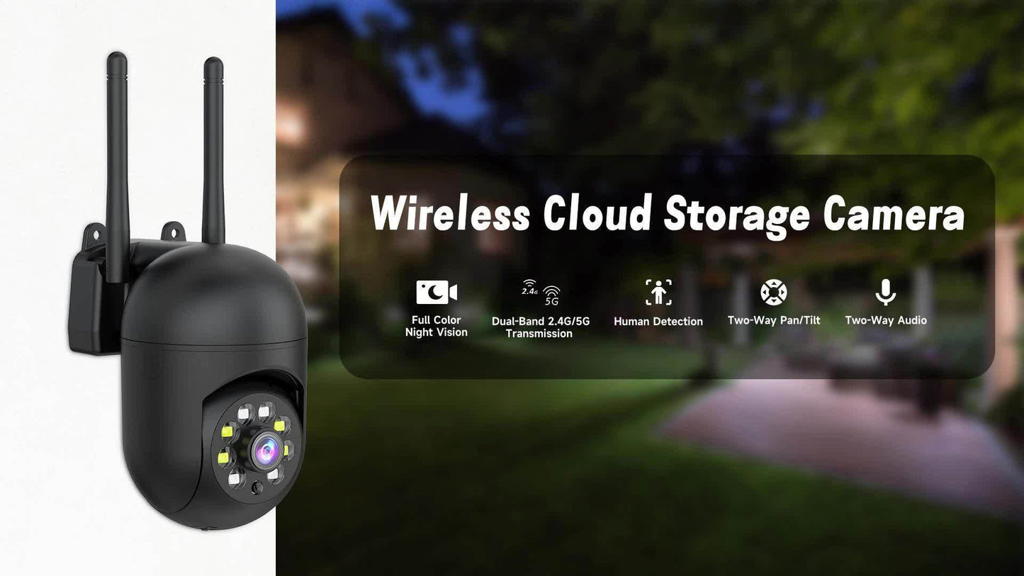 Indoor Security Camera 4 Pack 3MP Wireless – Cloud Storage, 2.4G/5G Dual-Band WiFi, AI Motion Detection, Two-Way Audio & Color Night Vision for Home Surveillance System