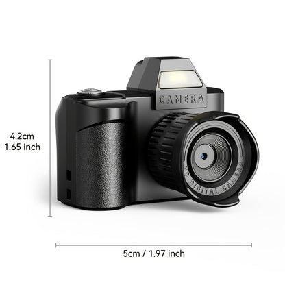 Mini Keychain Camera 1080P HD 2MP with 64GB Memory Card – Compact Portable Thumb-Sized Camcorder, Micro Pocket Camera, Great Gift for Girlfriend, Boyfriend, Travelers & Kids