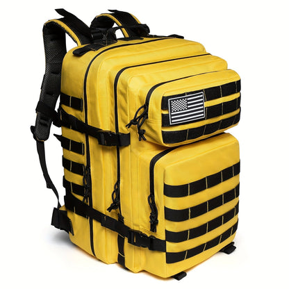45L Tactical Backpack for Men & Women – Large Capacity Hiking Camping Travel Bag, 3-Day Bug Out Bag for Outdoor Fitness & Adventure, 13 Colors Available