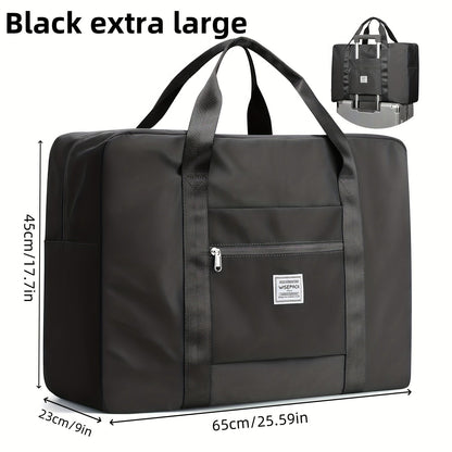 Extra Large 17.7 Gallon Travel Tote Bag – Portable Sports Gym Bag, Overnight & Weekend Bag for Women & Men – Purple, Pink Oversized & Black Oversized