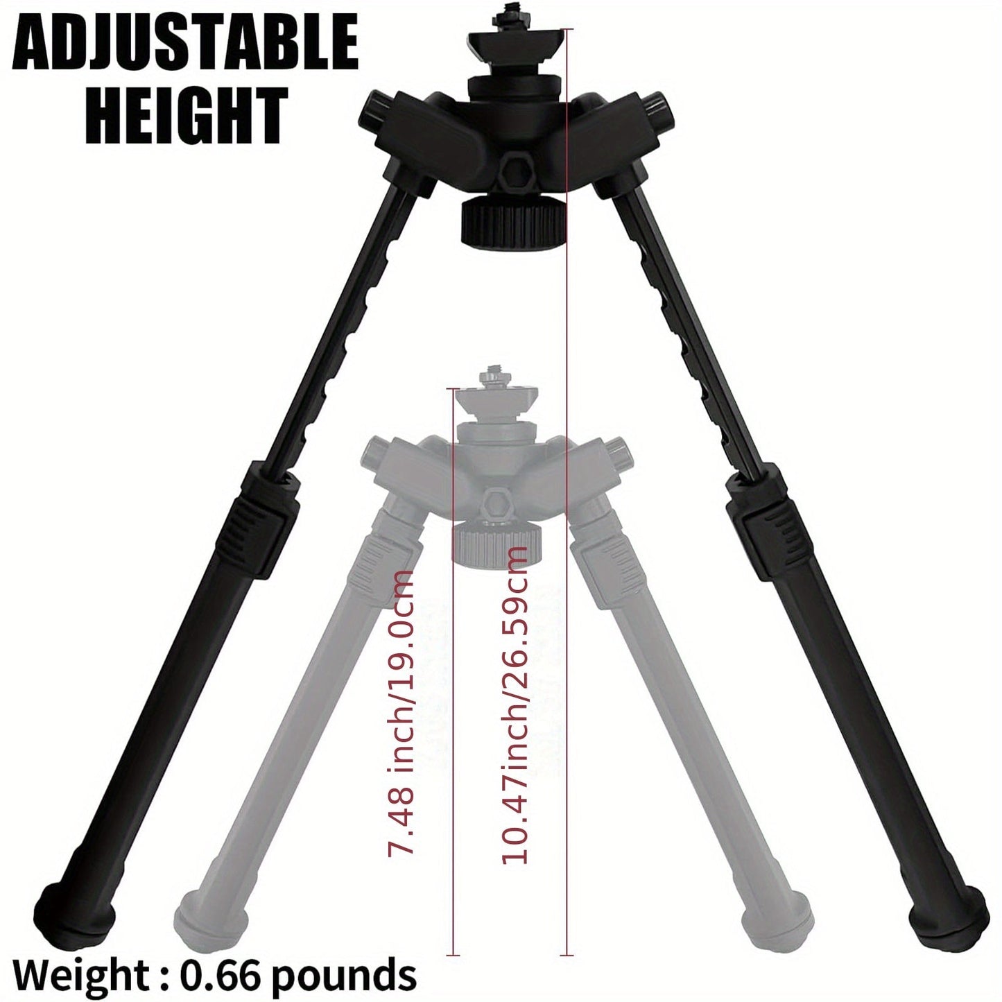 MAG M-LOK Bipod – Lightweight Aluminum Alloy Foldable Bipod for Hunting & Shooting, Quick-Release Folding, Non-Slip Rubber Feet, Black & Flat Dark Earth, Compatible with M4 AR15 M-LOK Handguards