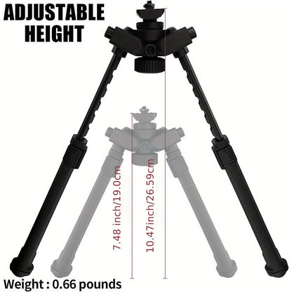 MAG M-LOK Bipod – Lightweight Aluminum Alloy Foldable Bipod for Hunting & Shooting, Quick-Release Folding, Non-Slip Rubber Feet, Black & Flat Dark Earth, Compatible with M4 AR15 M-LOK Handguards