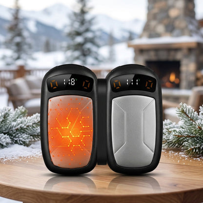 2 Pack Rechargeable Hand Warmers with COB Flashlight & Magnetic Base – 12Hr Heat, Portable Electric Pocket Warmer, Christmas Gift for Women Men Outdoor Winter