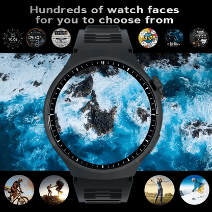 Round Smartwatch 2.01 Inch Extra Large Screen Wireless Calling 100+ Sports Modes Sleep Monitor Games Weather Calculator Pedometer Fitness Tracker Watch for Men Women iPhone Android